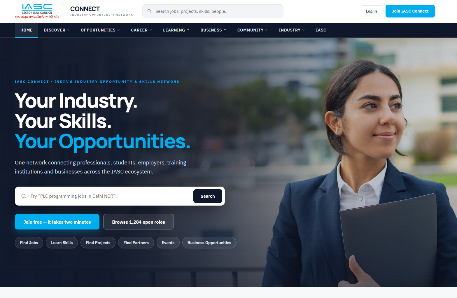 IASC Connect interface