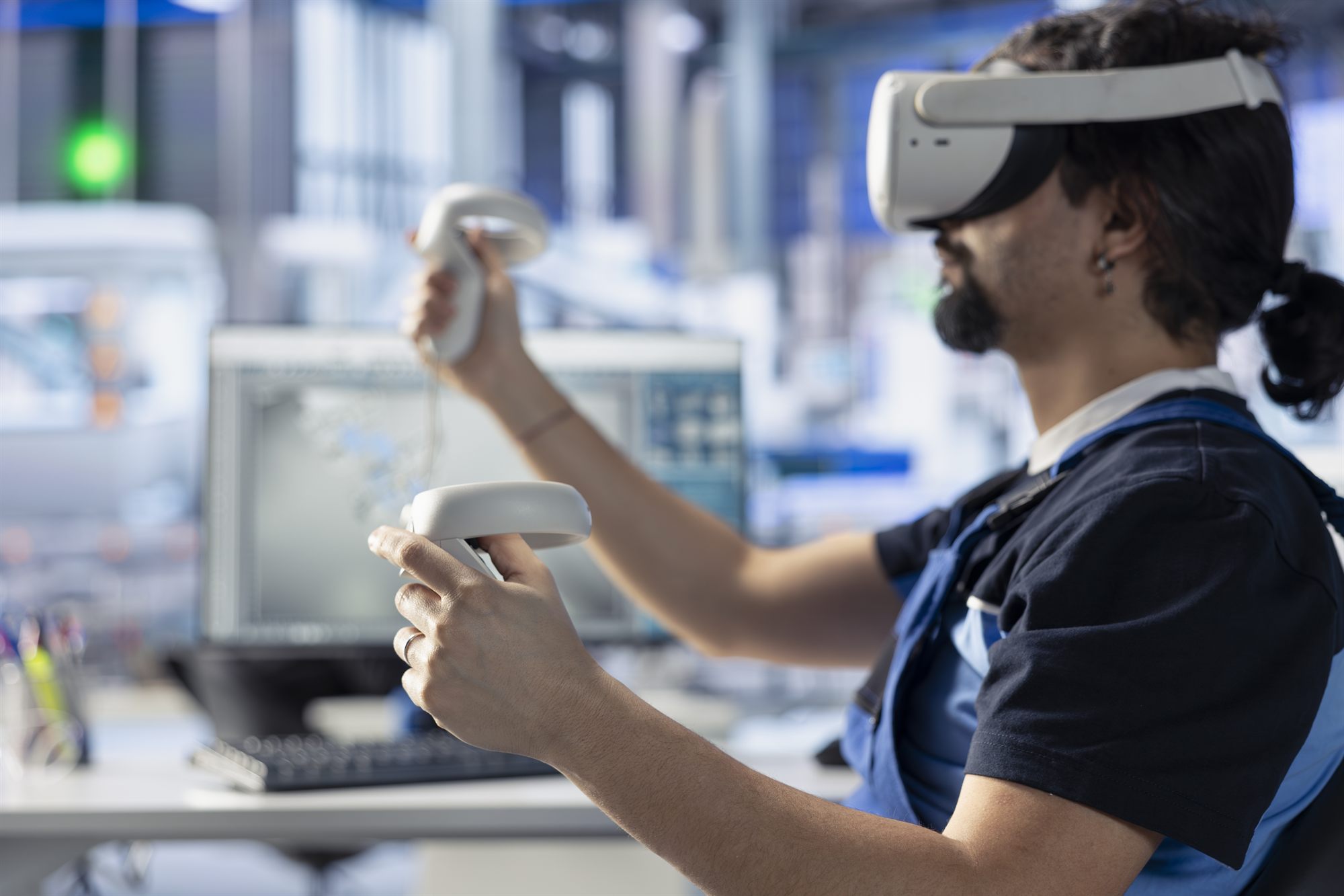 Frame from an IASC VR training module